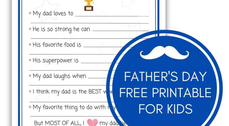 1 BEST Dad Father s Day FREE Printable MindyMakes