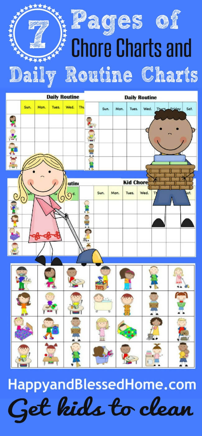 10 Minutes To Clean And FREE Printable Chore Charts For Kids 10 Minutes To Clean And FREE Printable Chore Charts For Kids