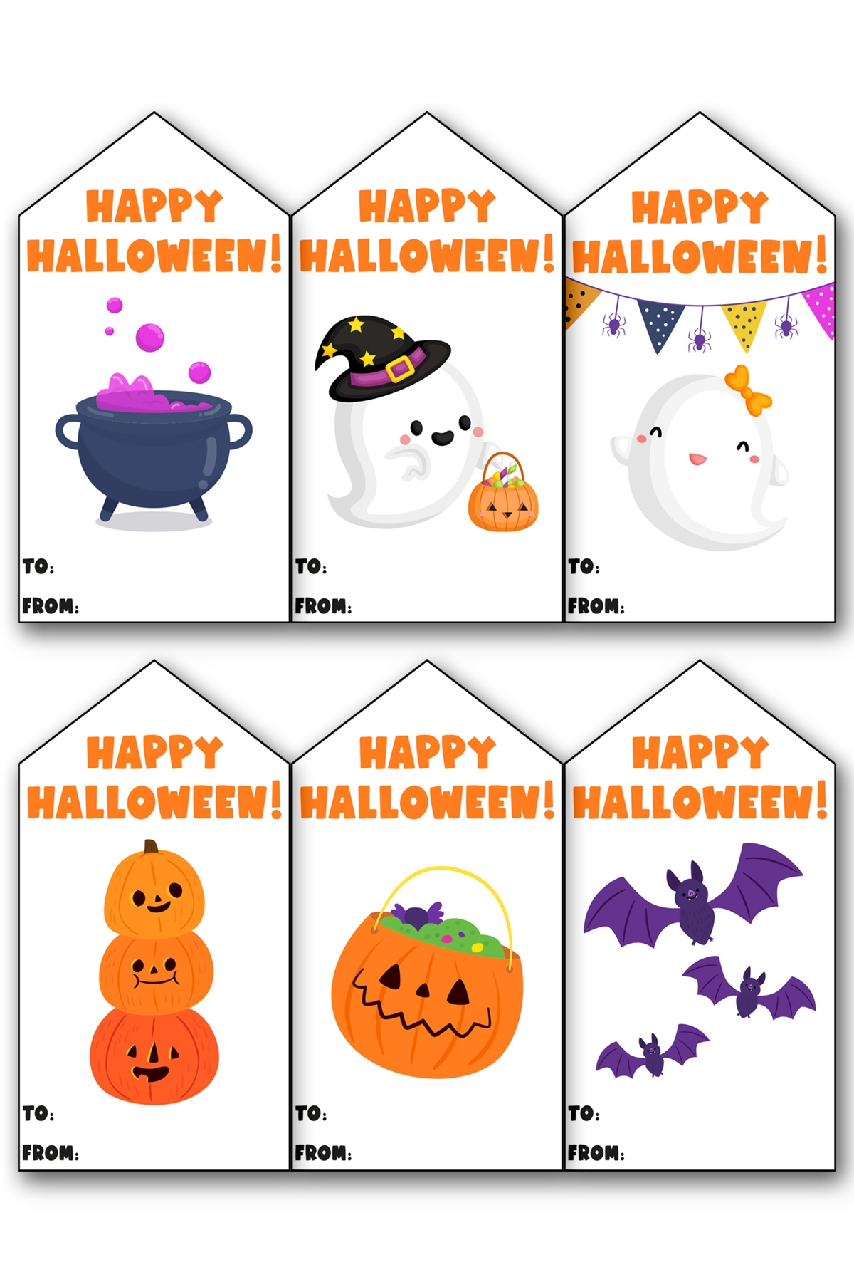halloween treat bag tags free printable