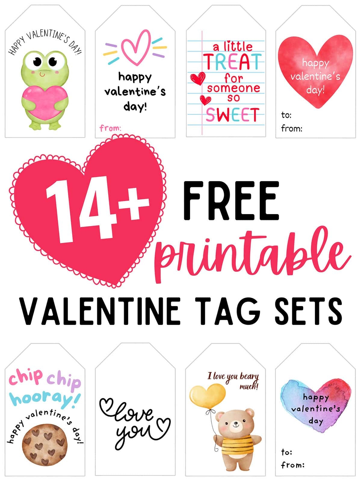 14 Free Printable Valentine s Day Tags Aubree Originals