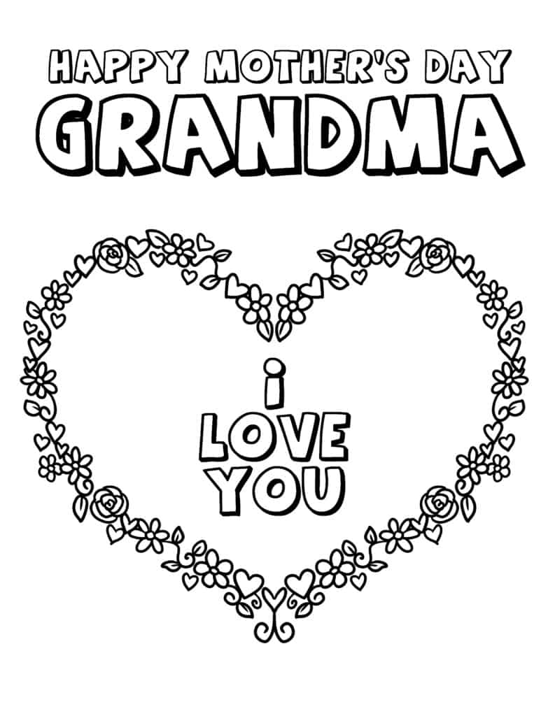 3 Happy Mother s Day Grandma Coloring Pages Freebie Finding Mom 3 Happy Mother s Day Grandma Coloring Pages Freebie Finding Mom