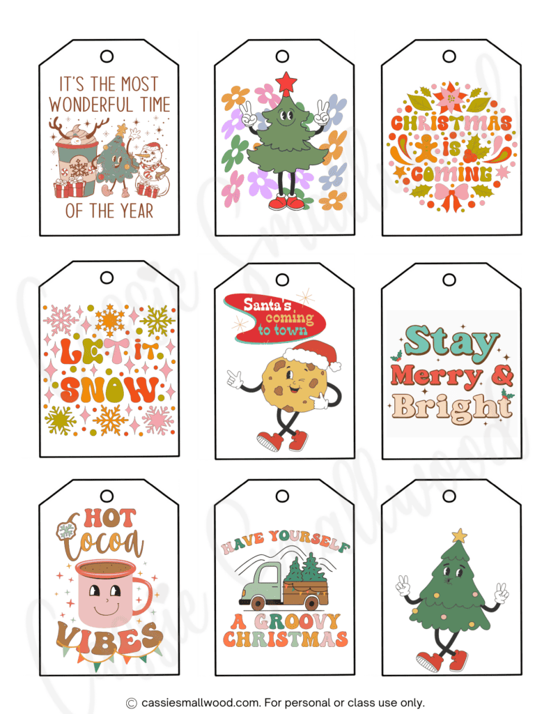 400 CUTEST Printable Christmas Tags Free PDF Cassie Smallwood
