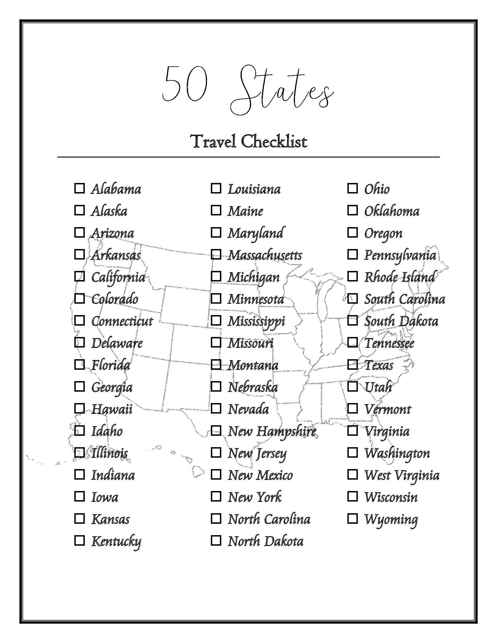 fifty states in alphabetical order