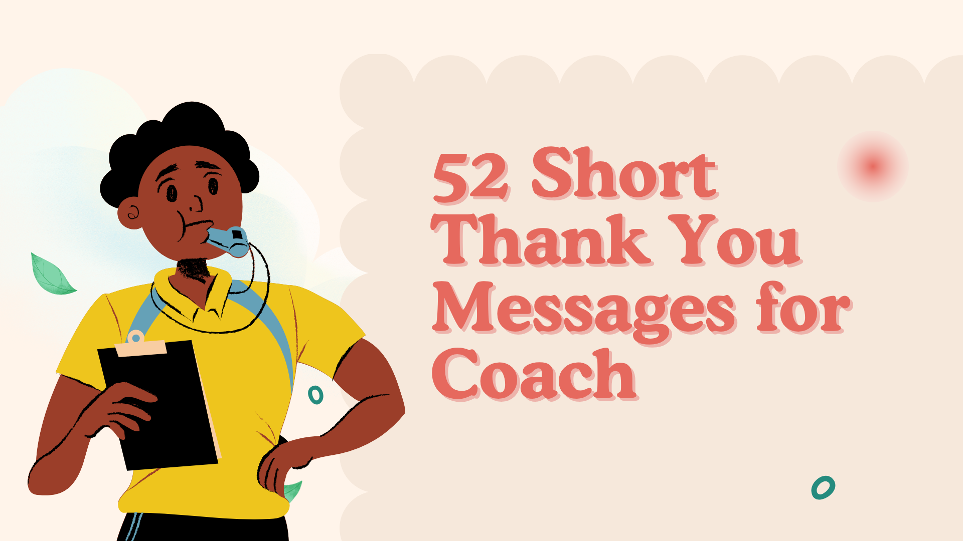 52 Short Thank You Messages For Coach Message Bloom