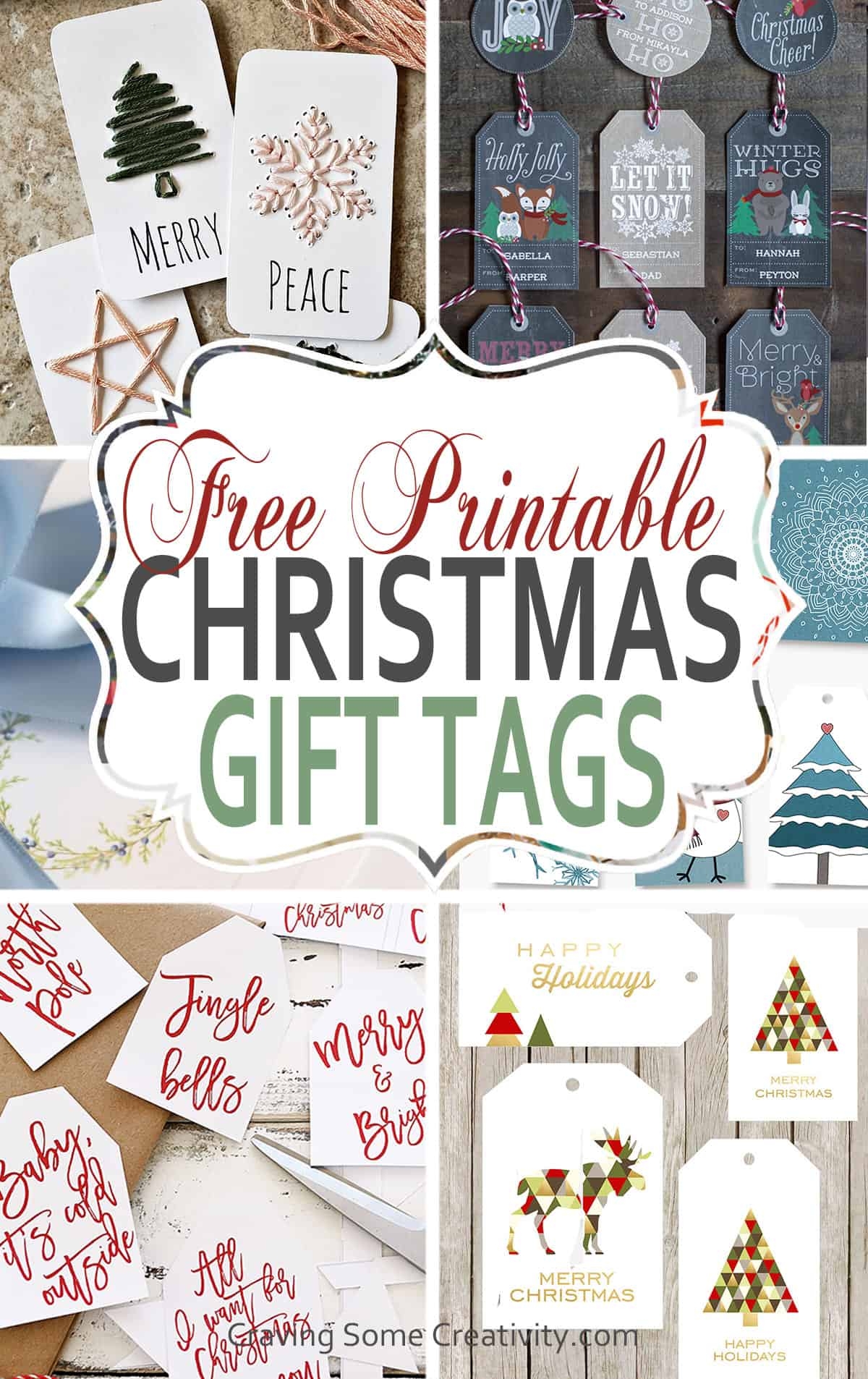 90 Free Printable Rustic Christmas Tags For Gifts Craving Some Creativity