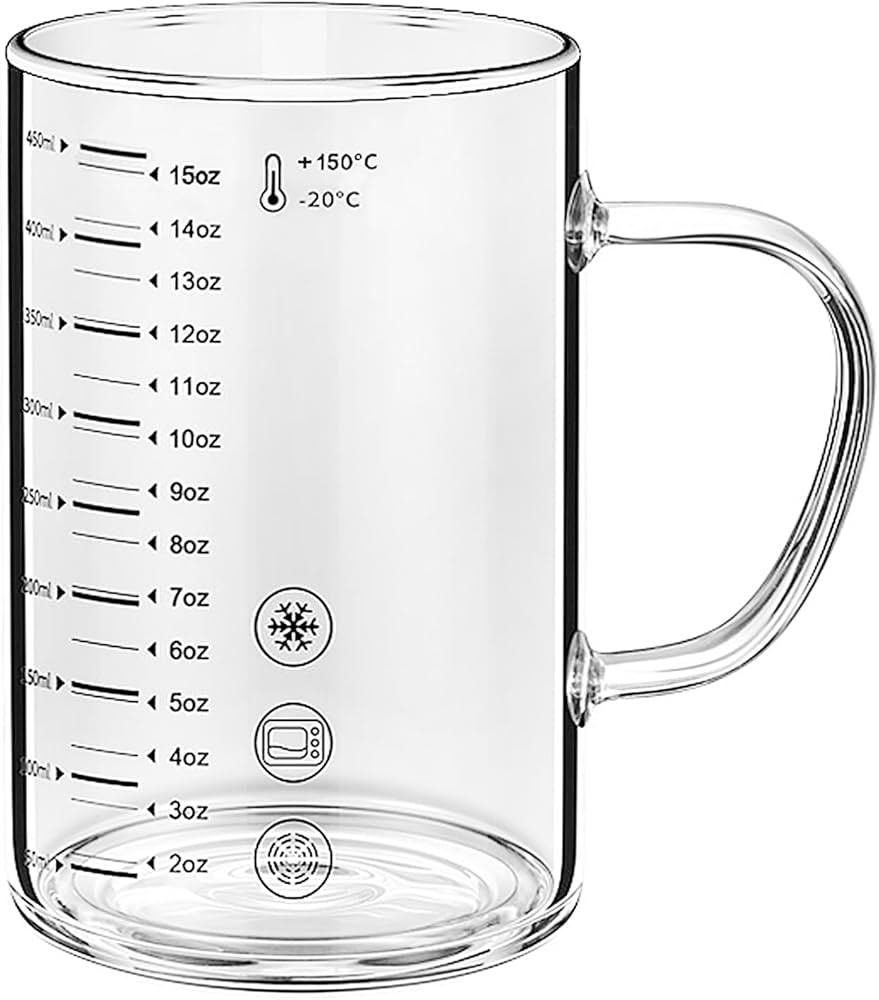Amazon 450ML 15OZ Measuring Cup For Liquid Glass Liquid Measuring Cups Ounce Measuring Cup Borosilicate Glass Measuring Cup Home Kitchen Amazon 450ML 15OZ Measuring Cup For Liquid Glass Liquid Measuring Cups Ounce Measuring Cup Borosilicate Glass Measuring Cup Home Kitchen