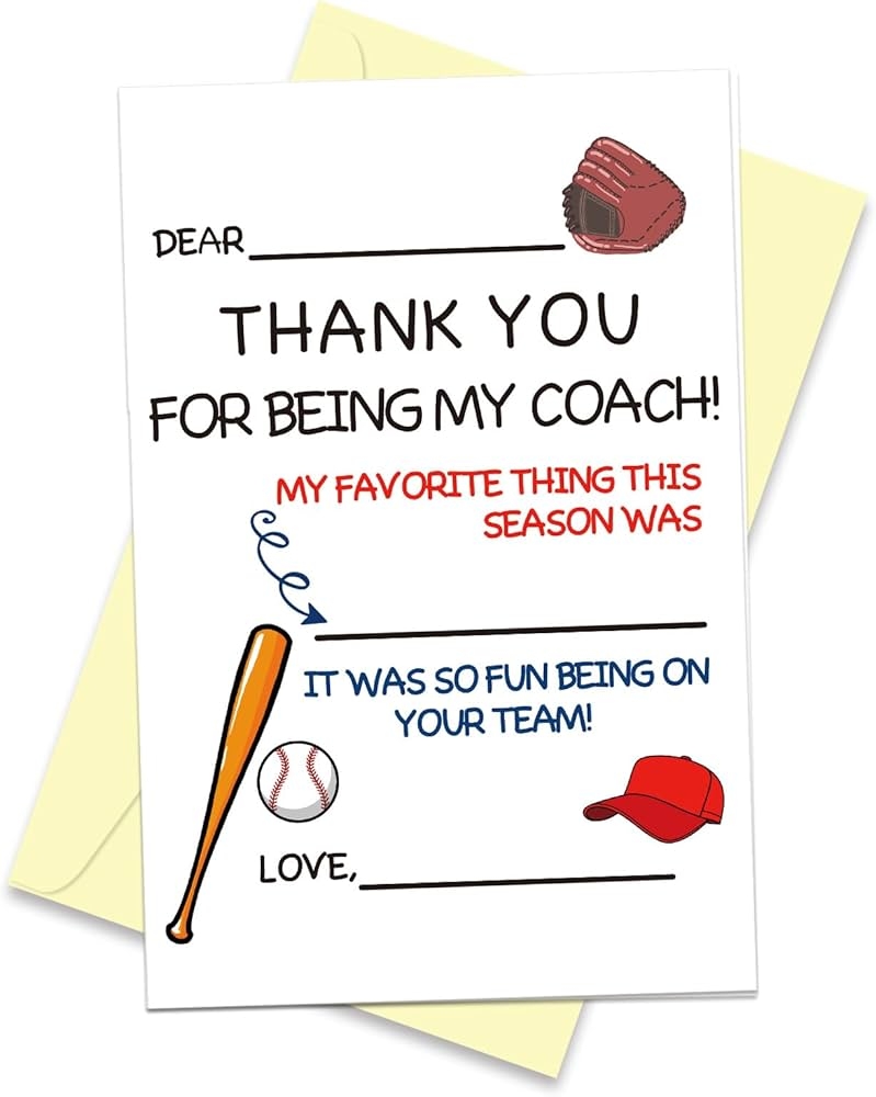 Amazon Arsagen Thank You Card For Baseball Coaches Awesome Appreciation Card For Men Or Women Personalized Baseball Teacher Thank You Card Thank You For Being My Baseball Coach Office Products Amazon Arsagen Thank You Card For Baseball Coaches Awesome Appreciation Card For Men Or Women Personalized Baseball Teacher Thank You Card Thank You For Being My Baseball Coach Office Products