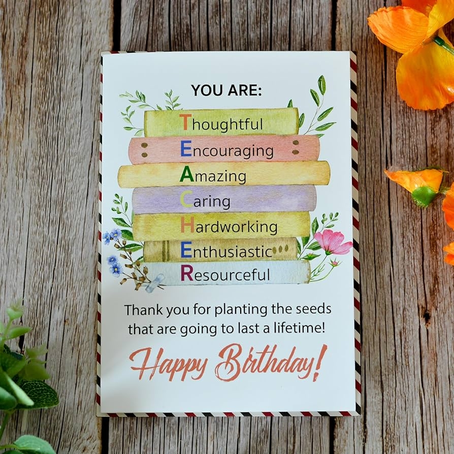 Amazon BlinkWishes Birthday Card For Teacher Happy Birthday Wishes For Teacher Greeting Card With Envelope And Seal Happy Birthday Gift Idea For Teacher Office Products Amazon BlinkWishes Birthday Card For Teacher Happy Birthday Wishes For Teacher Greeting Card With Envelope And Seal Happy Birthday Gift Idea For Teacher Office Products