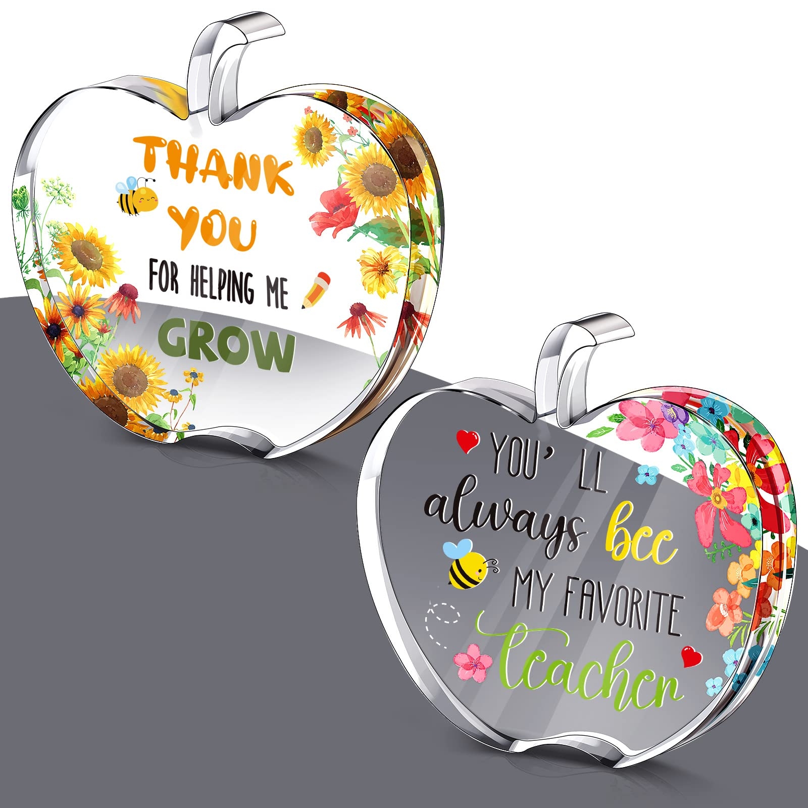 Amazon Chunful 2 Pcs Class Of 2025 Teacher Appreciation Gifts Acrylic Paperweight Graduation Gifts Thank You Teacher From Students End Of Year For First Day Of School Presents Retirement Day Bee 
