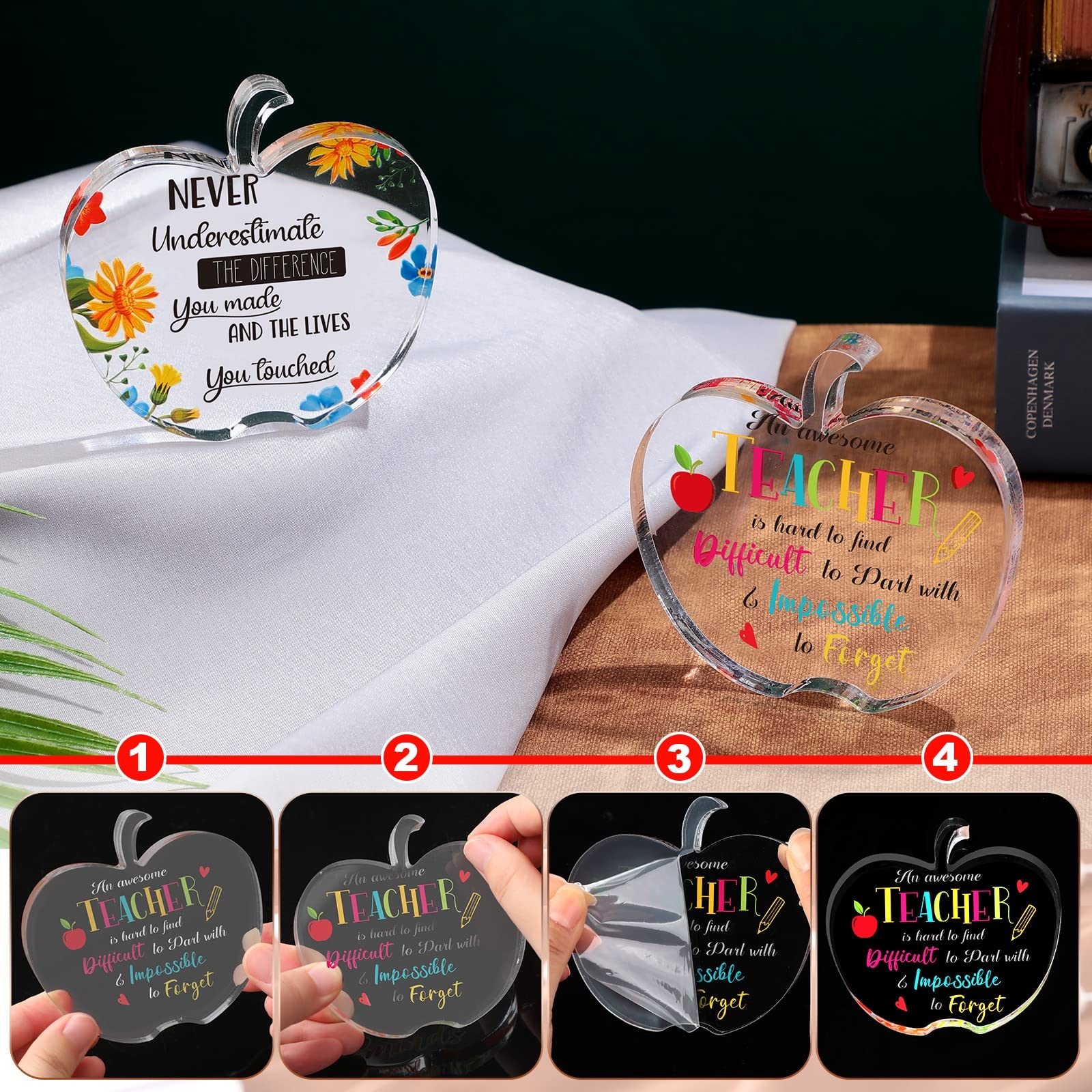 Amazon Chunful 2 Pcs Class Of 2025 Teacher Appreciation Gifts Acrylic Paperweight Graduation Gifts Thank You Teacher From Students End Of Year For First Day Of School Presents Retirement Day Sunflower 