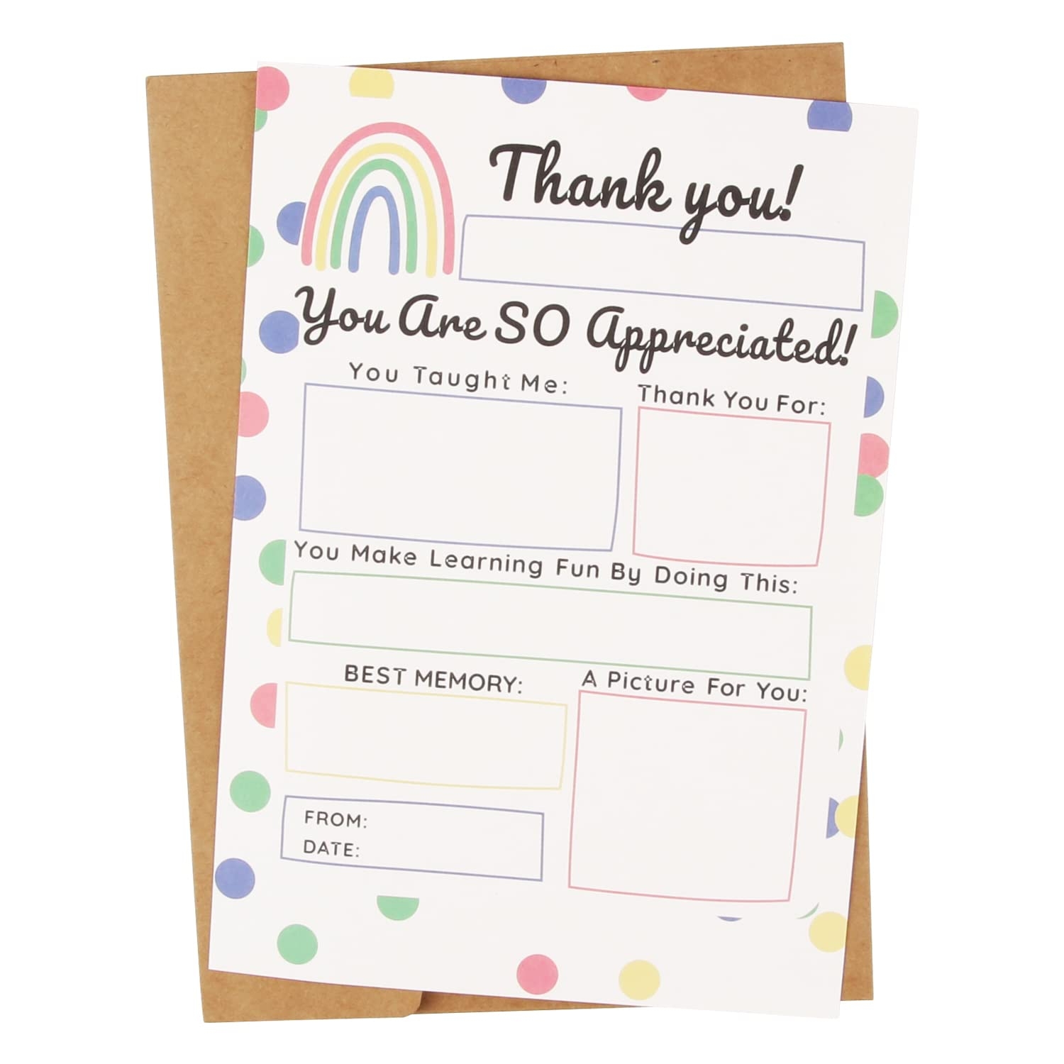 Amazon CJ M Teacher Appreciation Gift Teacher Appreciation Week All About Teacher Fill In Blank Printable Teacher Thank You Gift Office Products