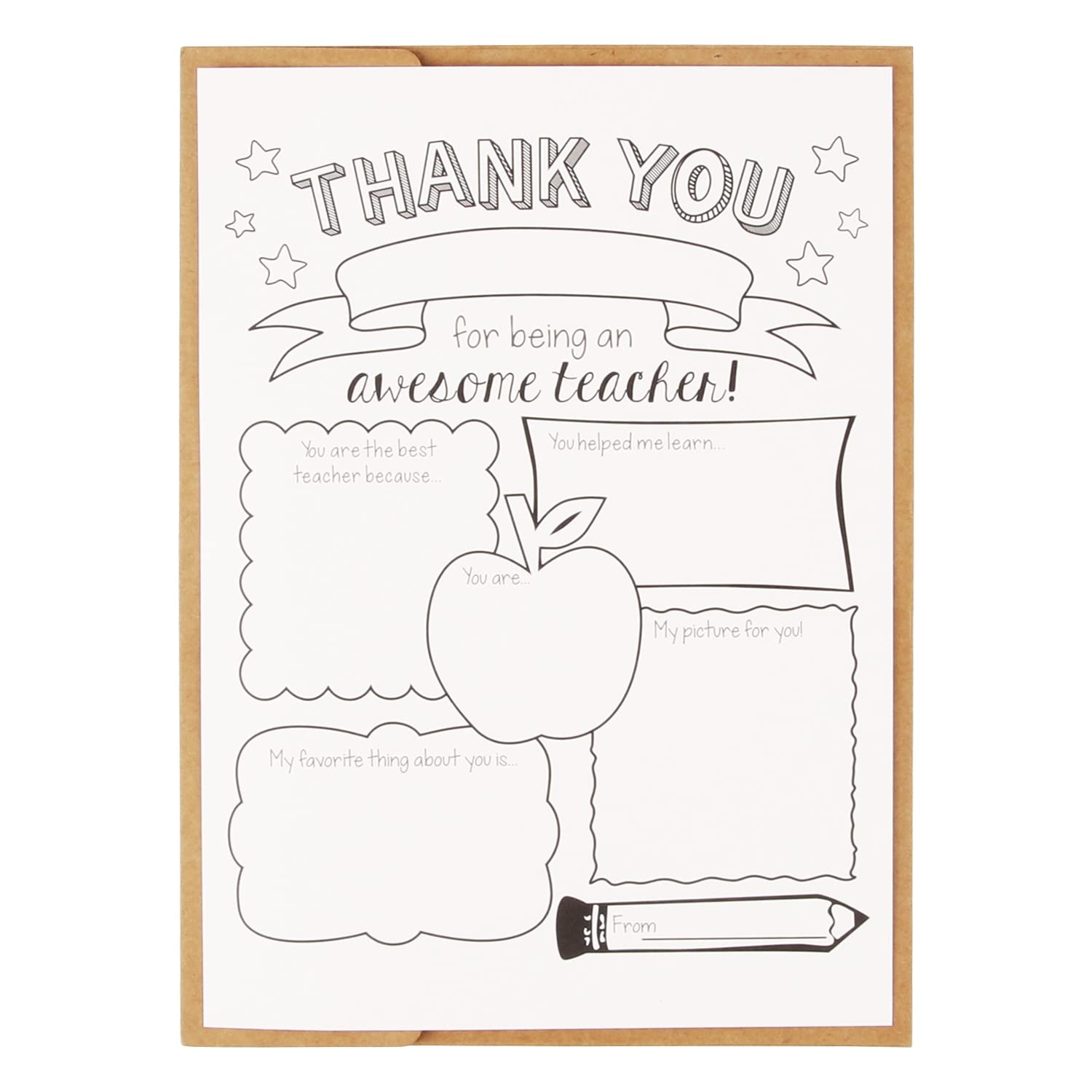 Amazon CJ M Teacher Appreciation Week Card Teacher Survey Teacher Card Teacher Thank You Teacher Coloring Page All About My Teacher Office Products Amazon CJ M Teacher Appreciation Week Card Teacher Survey Teacher Card Teacher Thank You Teacher Coloring Page All About My Teacher Office Products