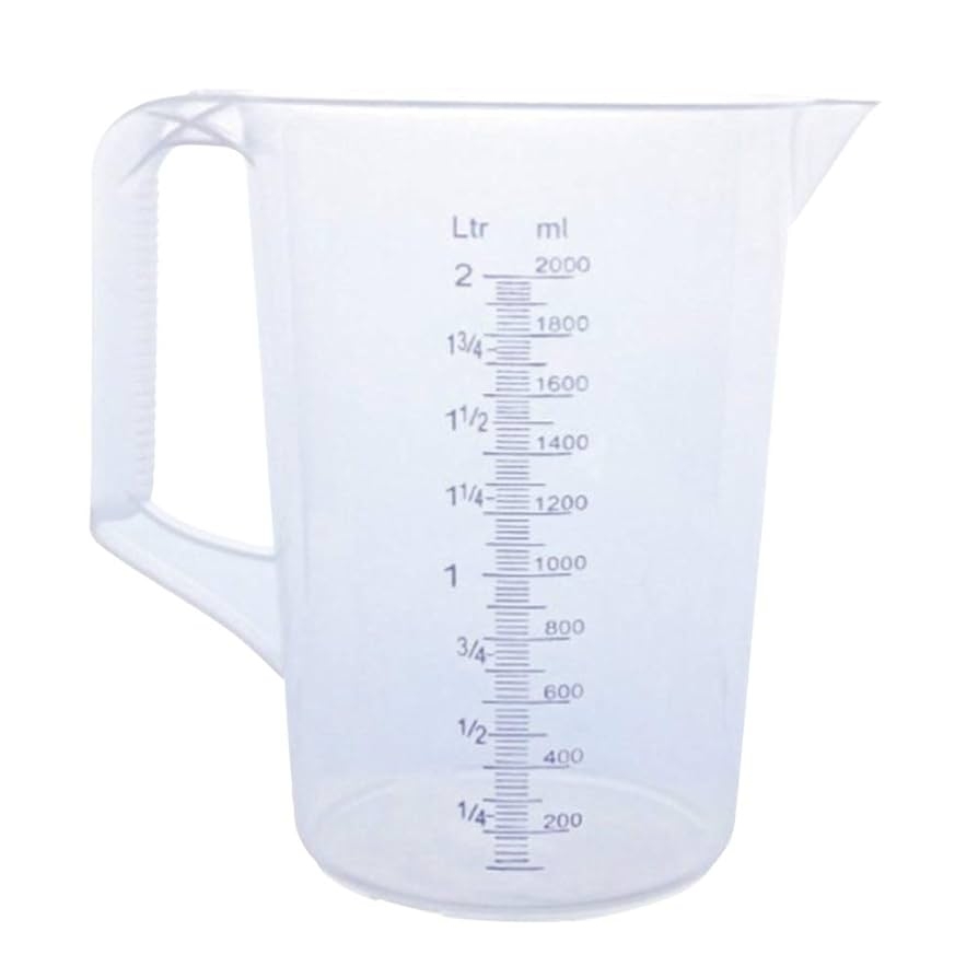 Amazon co jp Germany Made Polypropylene Measuring Cup With Handle 33 8 Fl Oz 1000 Ml 3 3 Fl Oz 1 L Unbreakable Measuring Cup Heat Resistant Temperature 194 F 95 C Home Kitchen