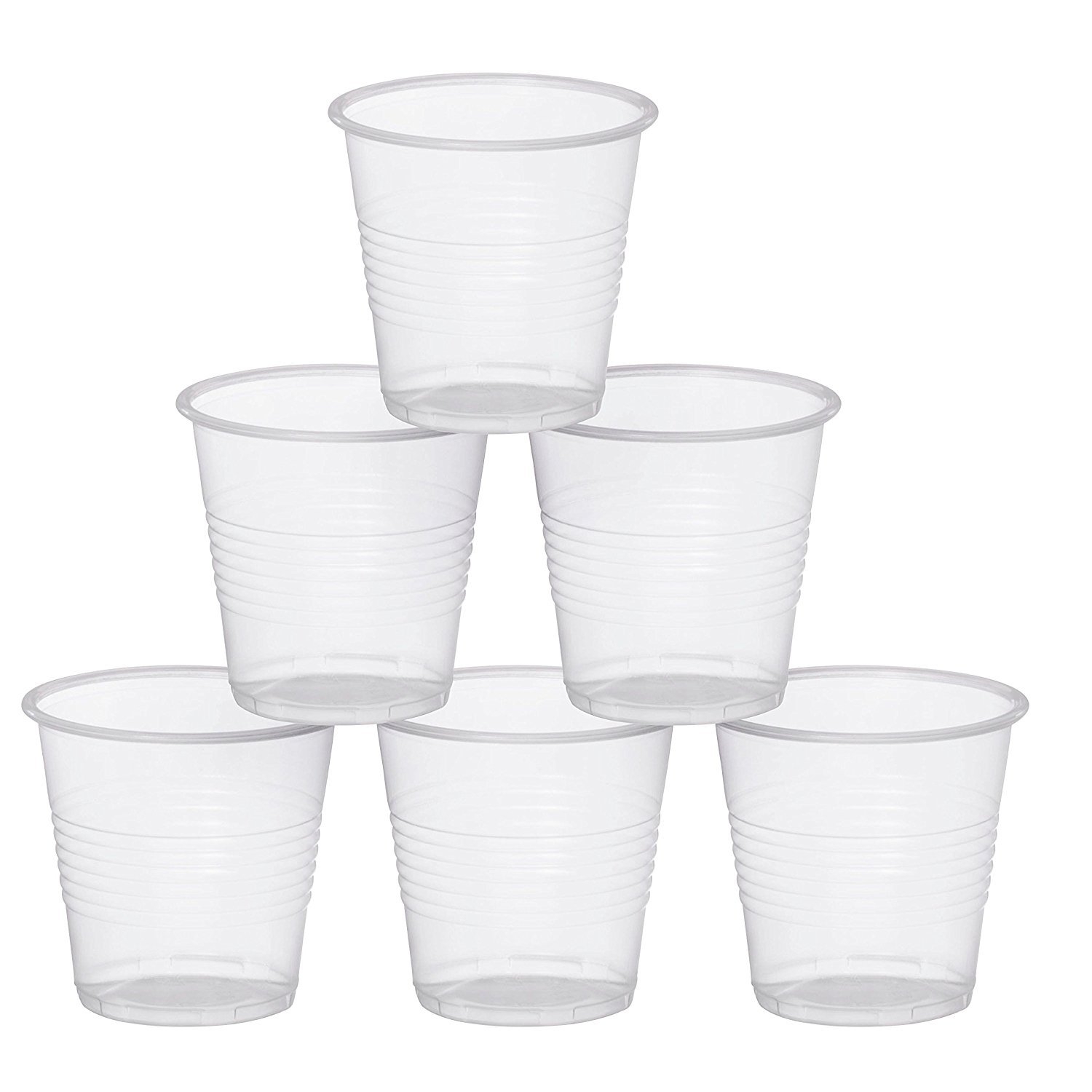 Amazon EDayDeal Home Goods 3 5 Oz Small Plastic Cups Clear Disposable Cups For Drinks Parties Events Perfect For Kids 50 Pack Health Household