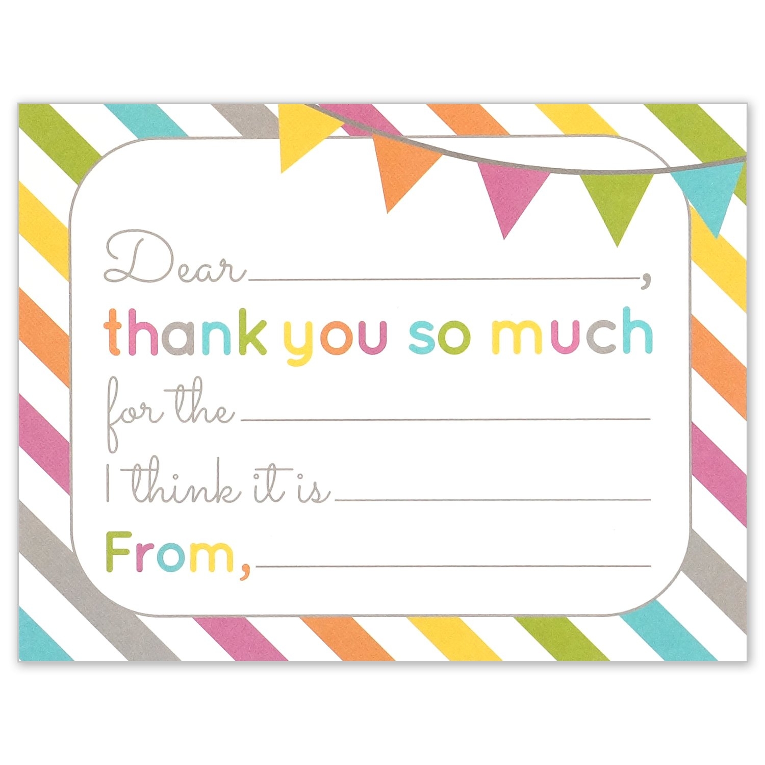 Amazon Fill In The Blank Thank You Cards Kids Birthday Or Any Occasion Note Card 4 25 X 5 5 Inches Pack Of 15 Office Products Amazon Fill In The Blank Thank You Cards Kids Birthday Or Any Occasion Note Card 4 25 X 5 5 Inches Pack Of 15 Office Products
