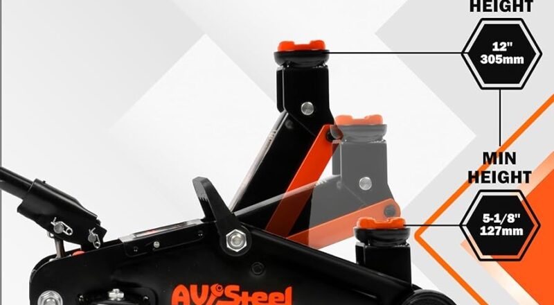 Amazon Floor Jack 1 5 Ton 3300 Lbs Hydraulic Trolley Jack With Solid Storage Case Hydraulic Jack For Car With Single Piston Pump Portable Car Floor Jack With Lifting Range 5 1 8 To 12