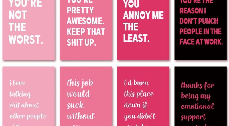 Amazon Funny Coworker Valentines Day Cards Bulk Humorous Valentine s Day Cards For Coworker Colleague Assorted Coworker Notecards With Envelopes Stickers For Any Occasion 6 X 4 In 24 Pack Office Products