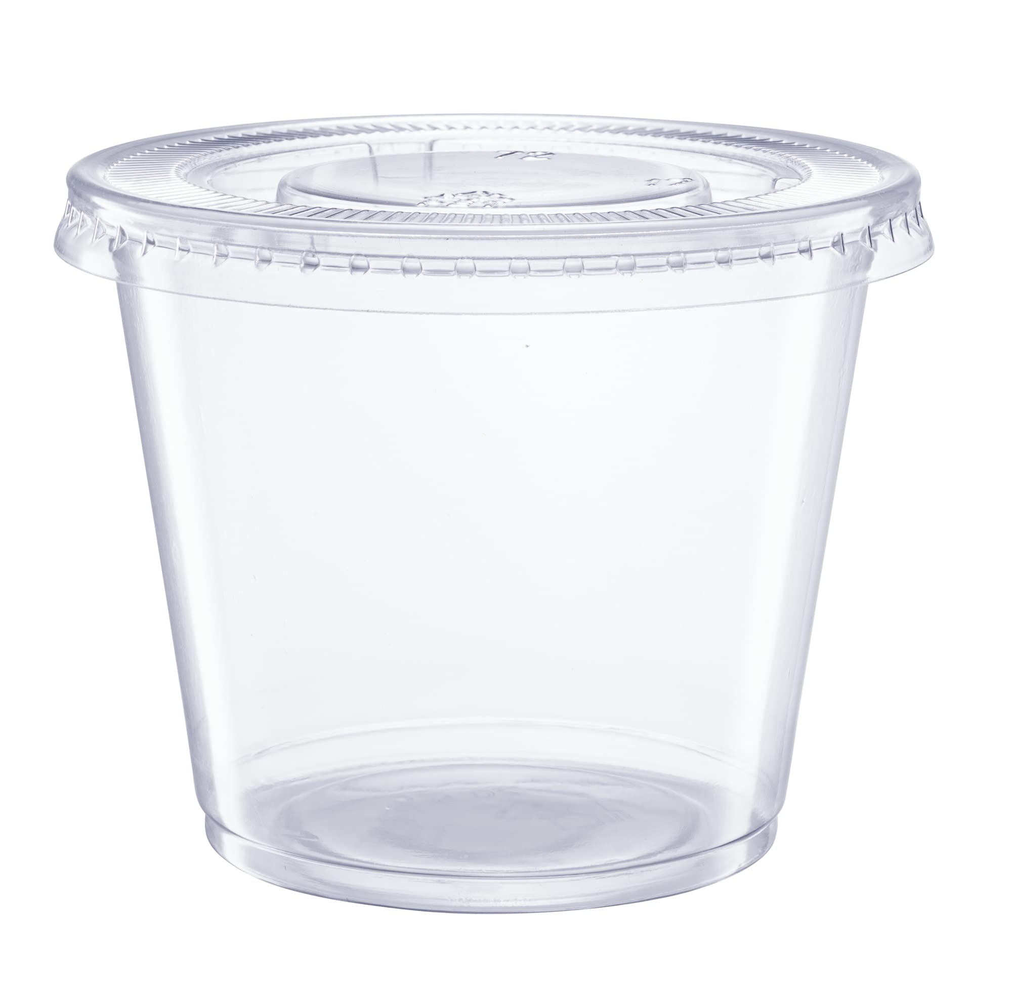 Amazon GUSTO 5 5 Oz 200 Count Clear Disposable Plastic Portion Cups With Lids Souffl Cups Jello Shot Cups With Lids Clear Plastic Containers Perfect For Salad Dressing And More Industrial Scientific