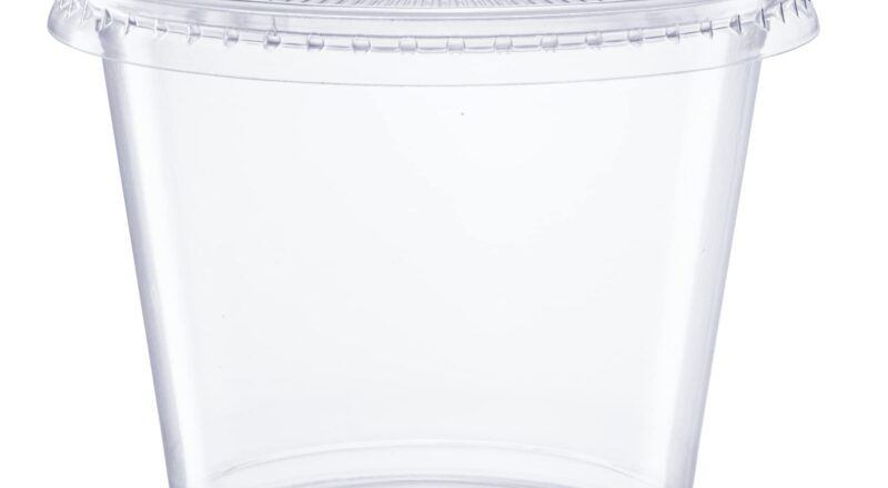 Amazon GUSTO 5 5 Oz 200 Count Clear Disposable Plastic Portion Cups With Lids Souffl Cups Jello Shot Cups With Lids Clear Plastic Containers Perfect For Salad Dressing And More Industrial Scientific