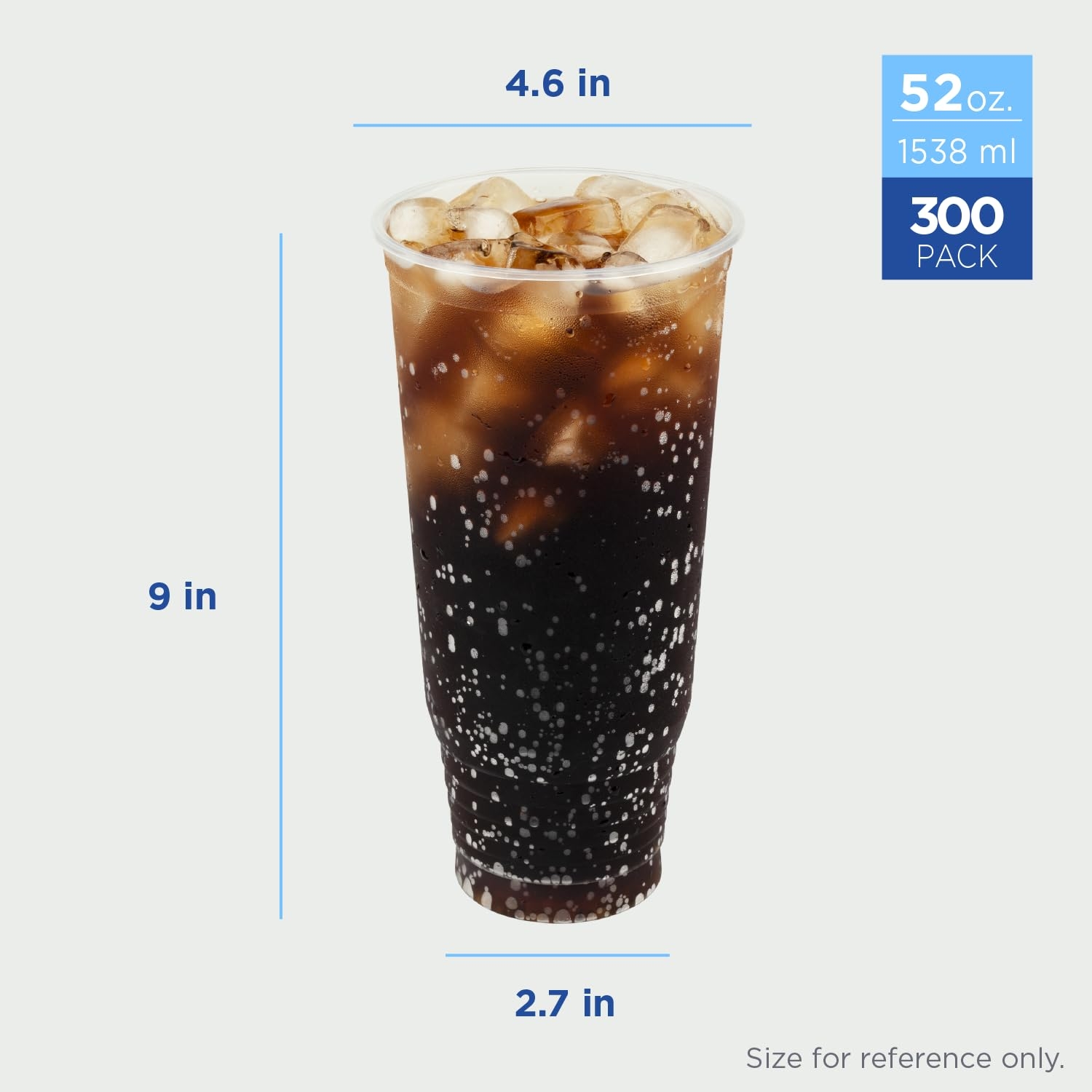 Amazon Karat 52oz 300ct PP Plastic Cold Disposable Plastic Cups BPA Free 117mm Diameter Drinking Cups For Cold Beverages Iced Coffee Water Ideal For Parties And Events Health Household