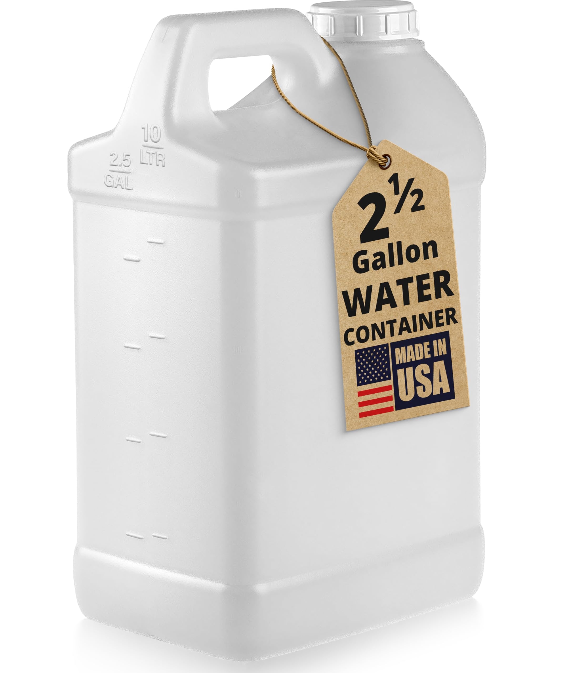 Amazon Kitchentoolz 2 5 Gallon Water Jug Water Container Heavy Duty HDPE Carboy For Automotive Used Oil Liquid Storage 10 Quart Mixing Container With Secure Lid Made In USA Industrial Scientific