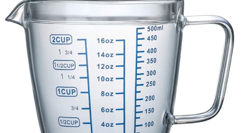 Amazon OnePines 500ml 16 9 Oz Glass Measuring Cup With Lids And Handle Heat Resistant Borosilicate Measuring Jug For Kitchen Round Graduated Measuring Cups For Milk Coffee Tea Height 4 52 Inch Home Kitchen