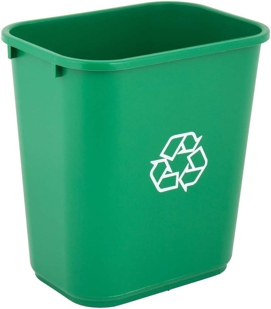 Amazon PRO Family 5 Pack 28 Qt 7 Gallon 26 Liters Green Rectangular Recycling Wastebasket Waste Basket Garbage Can Recycle Bin Commercial Trash Can Industrial Scientific Amazon PRO Family 5 Pack 28 Qt 7 Gallon 26 Liters Green Rectangular Recycling Wastebasket Waste Basket Garbage Can Recycle Bin Commercial Trash Can Industrial Scientific