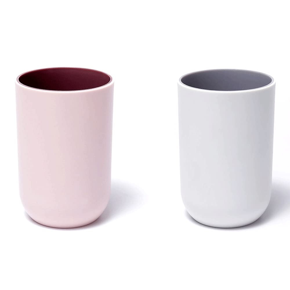 Amazon RabyLeo Unbreakable Reusable Drinking Cups Set Of 2 Colors Plastic Toothbrush Cup Tumblers 300 Ml 10 5 Oz Dishwasher Safe Light Pink Light Gray Home Kitchen Amazon RabyLeo Unbreakable Reusable Drinking Cups Set Of 2 Colors Plastic Toothbrush Cup Tumblers 300 Ml 10 5 Oz Dishwasher Safe Light Pink Light Gray Home Kitchen