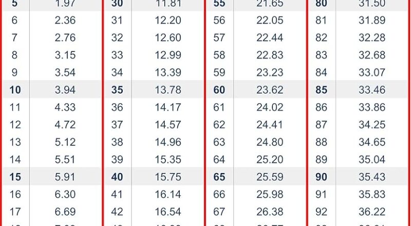 Amazon Table Cm To Inches Conversion Chart 8 X 6 Inches Vinyl Decal Centimeters To Inches Toolbox Sticker Engineer Mechanic Cm To In Sticker Decal By Nticker Sports Outdoors