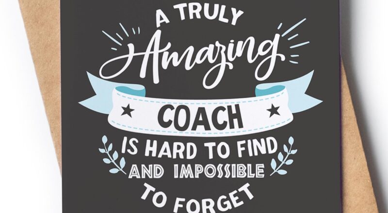 Amazon Thank You Card For Coach Awesome Appreciation Card For Men Or Women For Any Occasion Birthday Retirement End Of Season Office Products