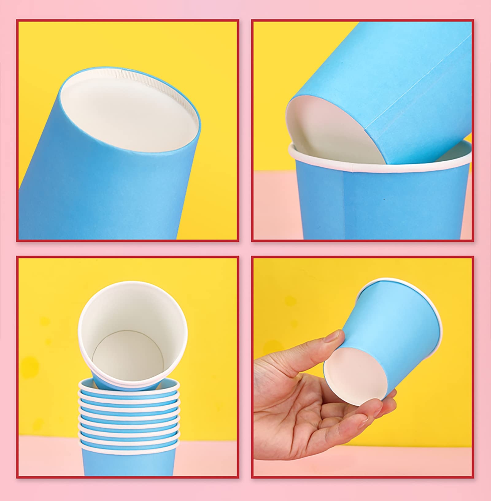 Amazon Yesland 200 Packs 7 5 OZ Disposable Party Paper Cups 10 Colors Paper Drinking Cup For Water Juice Coffee Or Tea Perfect For Holiday Wedding Office Outdoor Activities Health Household