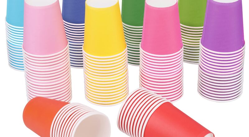 Amazon Yesland 200 Packs 7 5 OZ Disposable Party Paper Cups 10 Colors Paper Drinking Cup For Water Juice Coffee Or Tea Perfect For Holiday Wedding Office Outdoor Activities Health Household