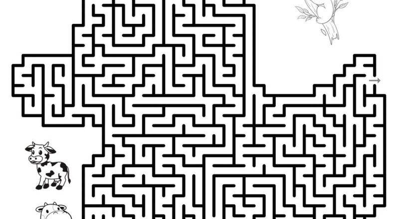 Animal themed Mazes Beeloo Printable Crafts And Activities For Kids