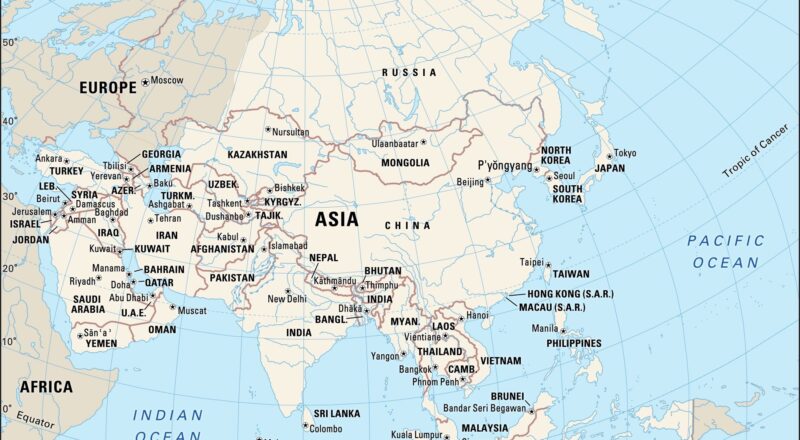 Asia Continent Countries Regions Map Facts Britannica