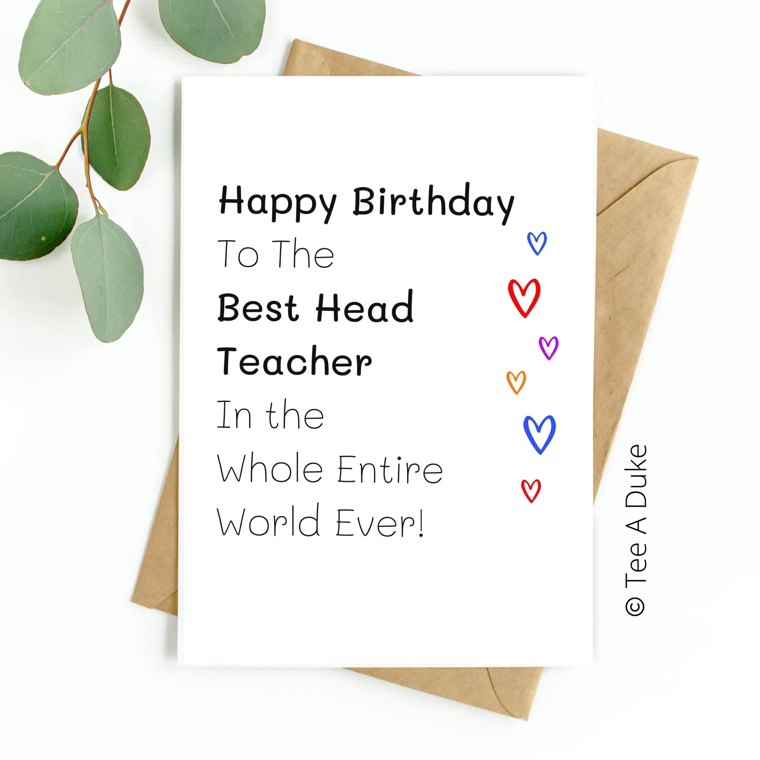 birthday cards for teacher