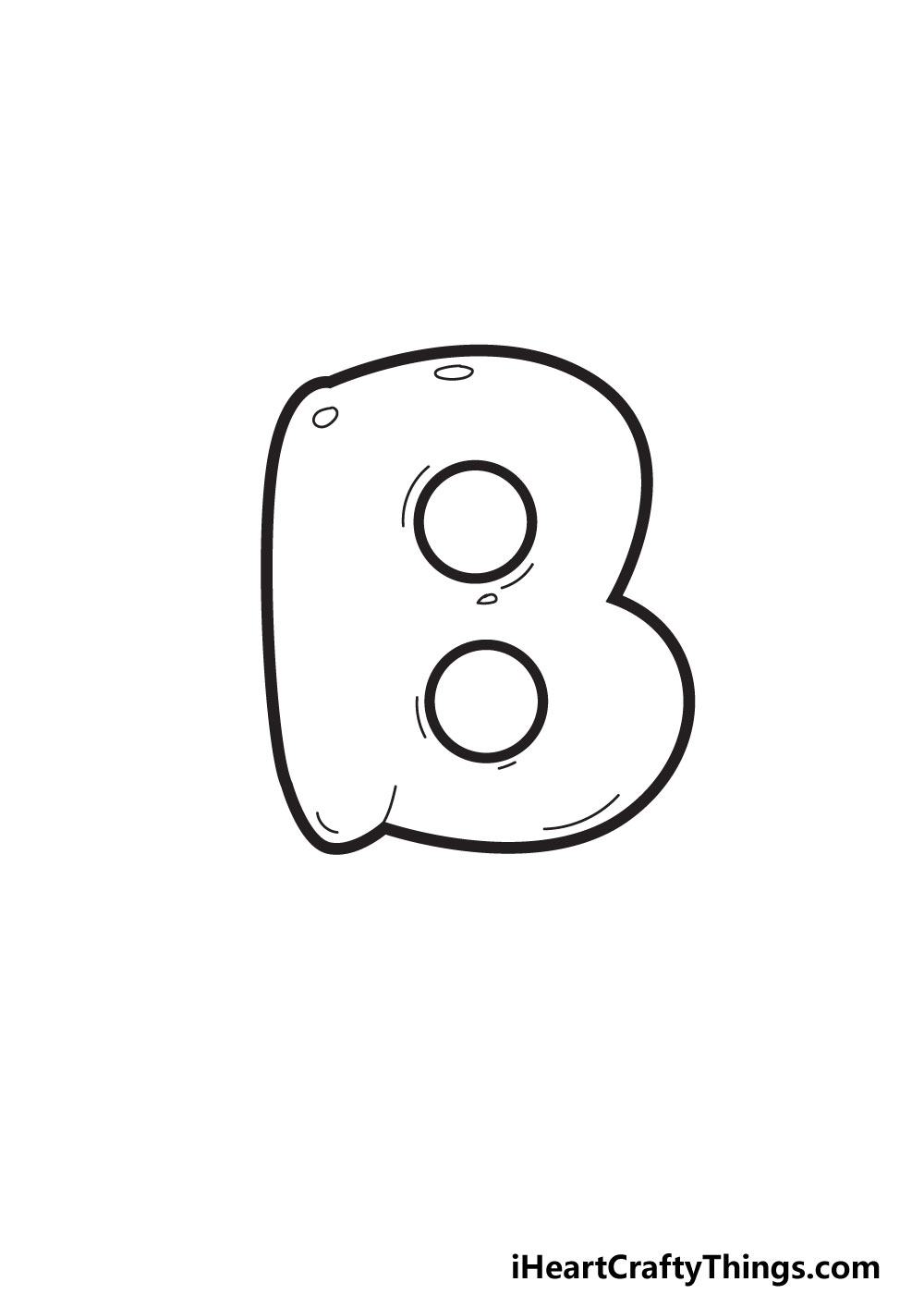 Bubble Letter B Draw Your Own Bubble B In 6 Easy Steps