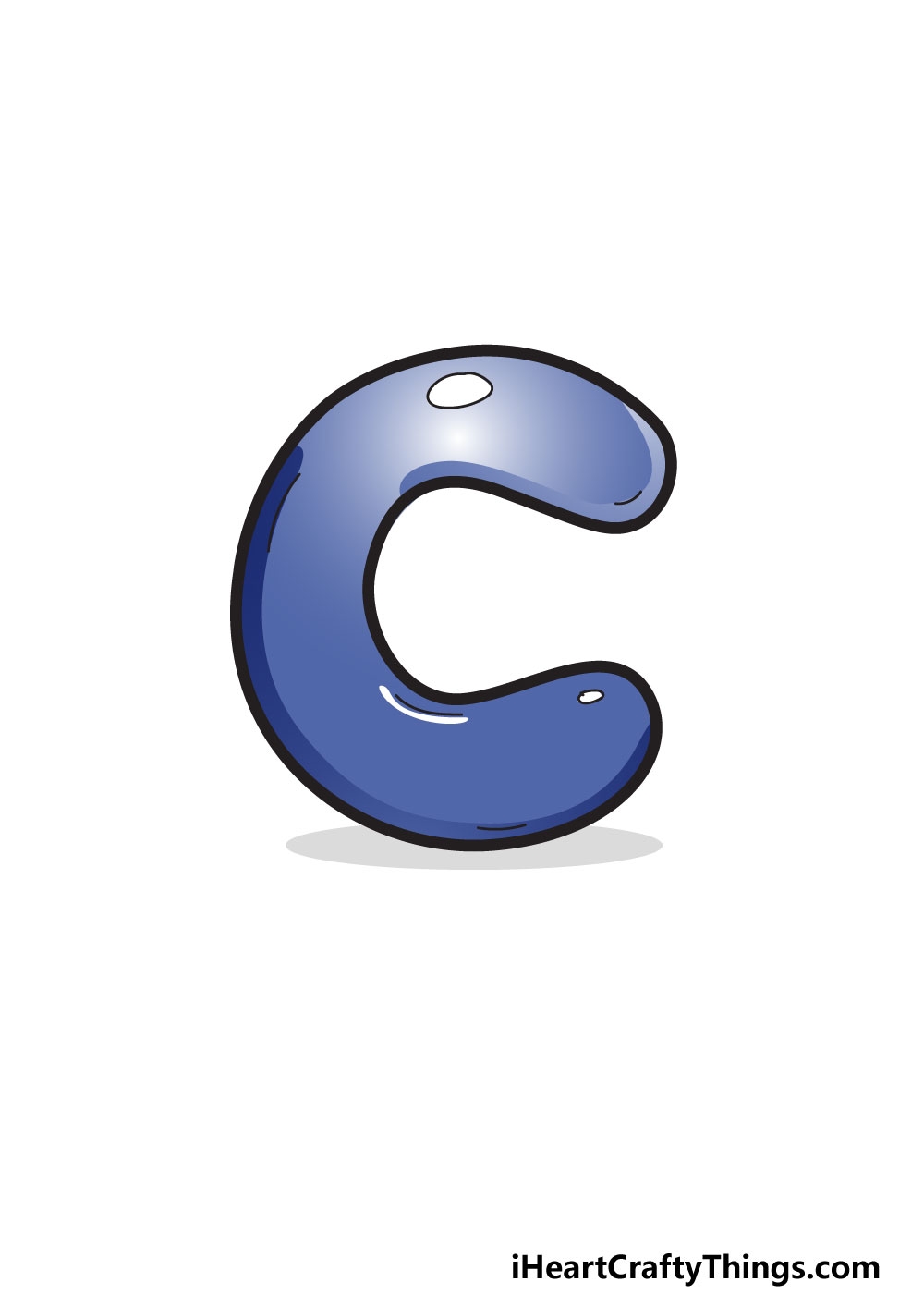 letter c in bubble letters
