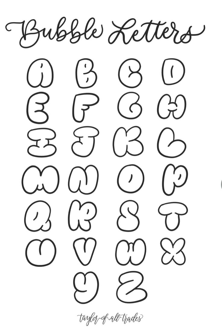 Bubble Letters The Alphabet And Numbers Bubble Letters The Alphabet And Numbers