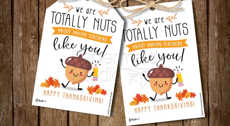 Buy Teacher Thanksgiving Gift Tag Printable School Teacher Thanksgiving Card Teacher Thank You Card PTO PTA Teacher Thanksgiving Gift Online In India Etsy