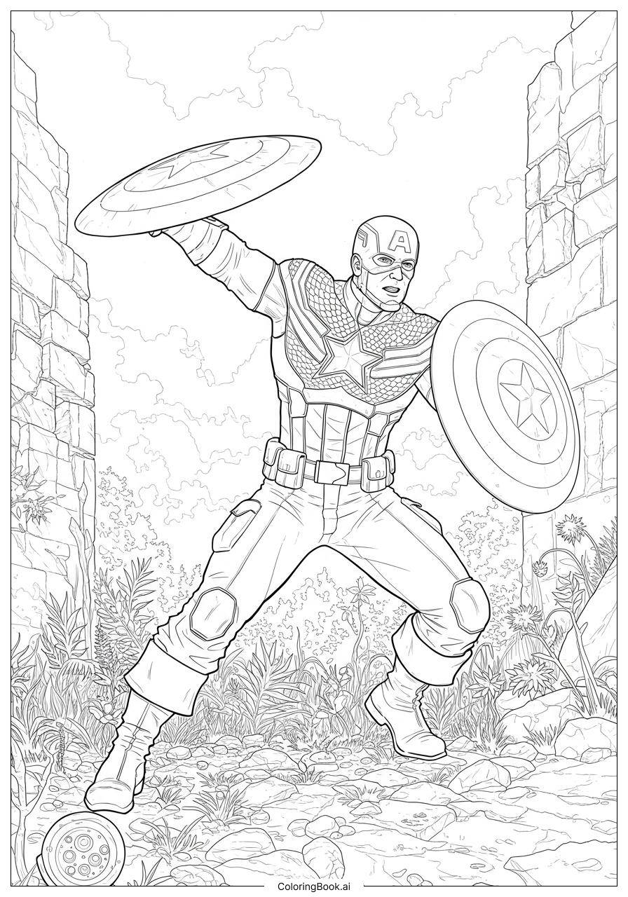 captain america coloring pages