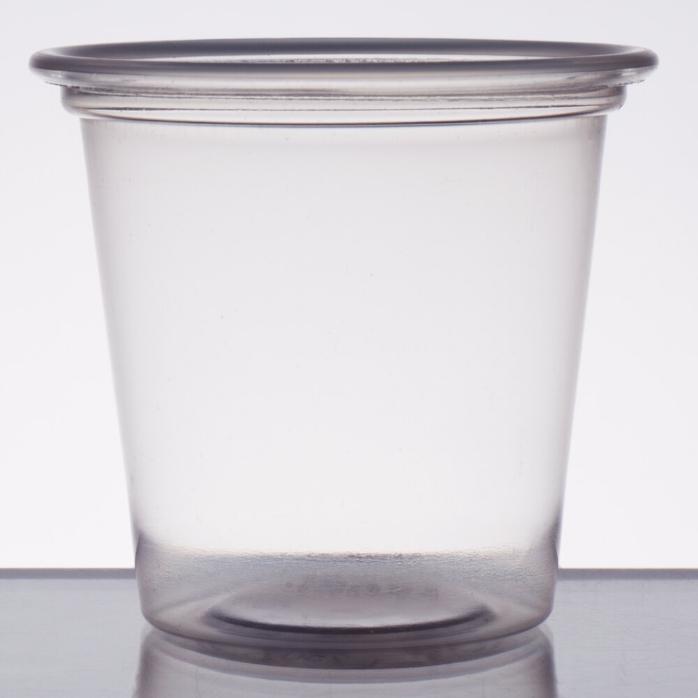Choice 1 25 Oz Clear Plastic Souffle Cup Portion Cup 100 Pack