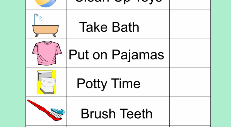 Chore Charts Printable Editable Daily Weekly Templates Free Printables Monograms Design Tools Patterns DIY Projects