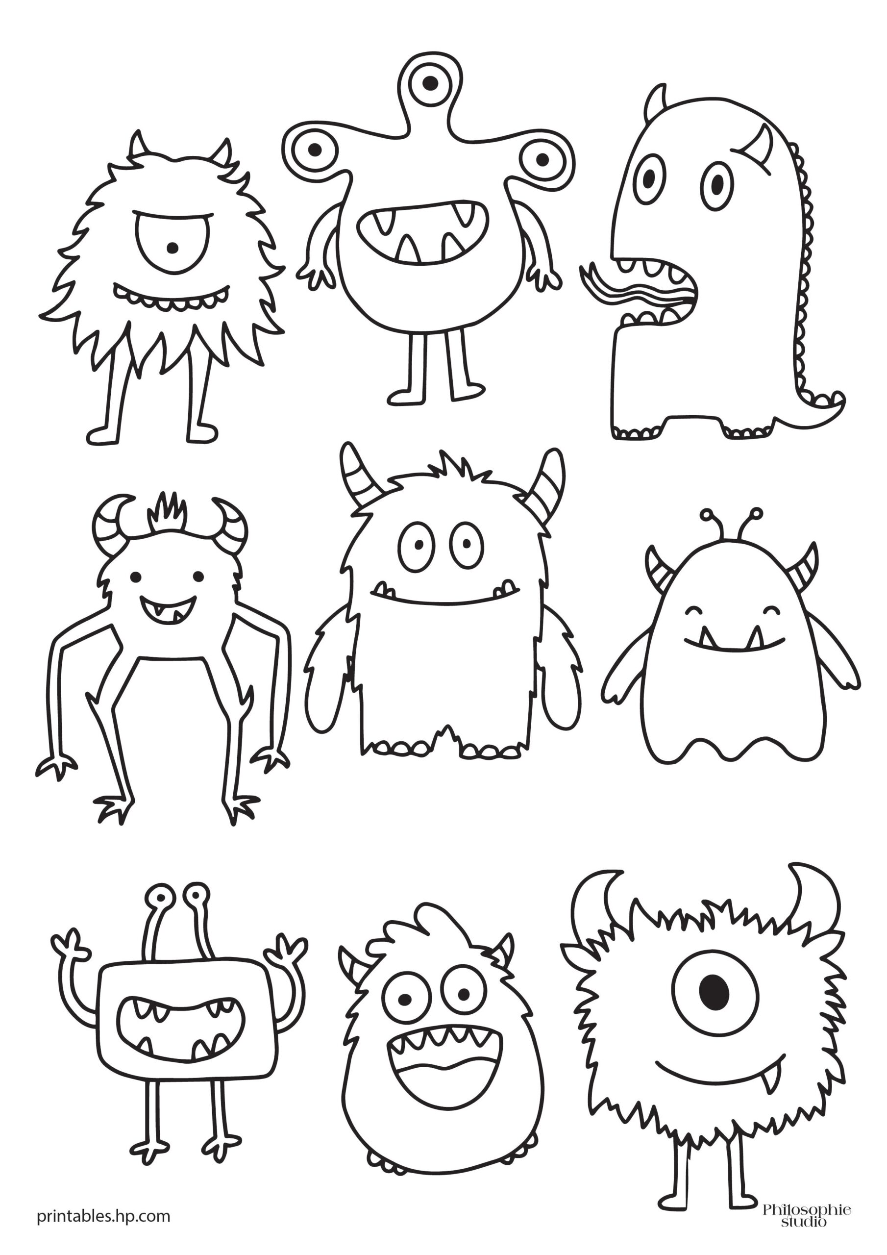 Coloring For Kids Little Monsters Printables Free Coloring Pages Learning Worksheets HP Official Site Coloring For Kids Little Monsters Printables Free Coloring Pages Learning Worksheets HP Official Site