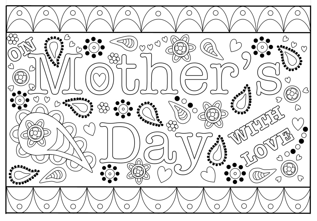 free printable mothers day cards to color pdf