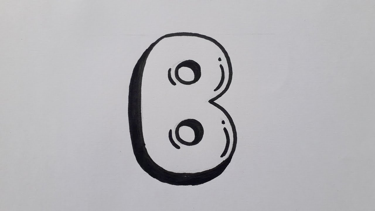 bubble letters for b