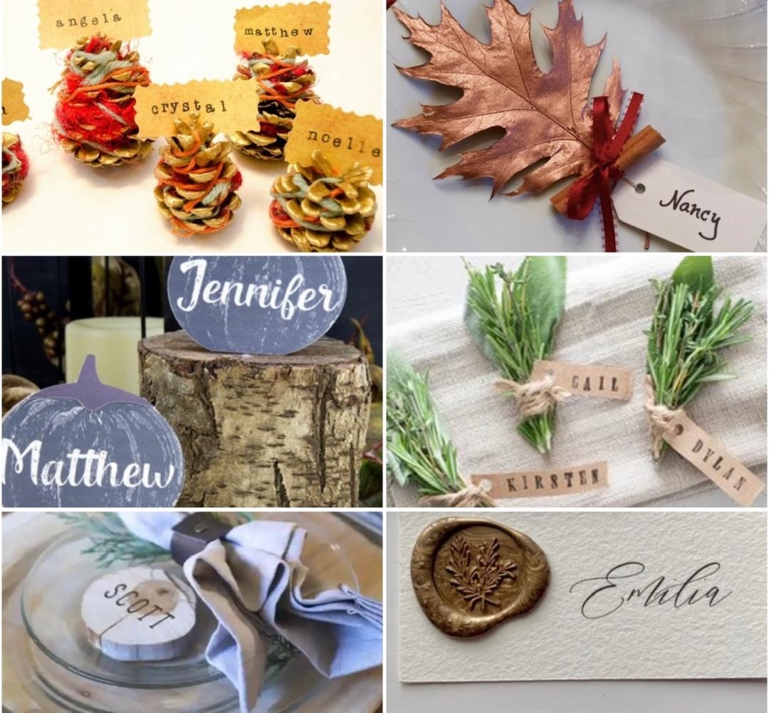 Easy Creative Ideas To Inspire Your Thanksgiving Place Card Creations Pinot s Palette