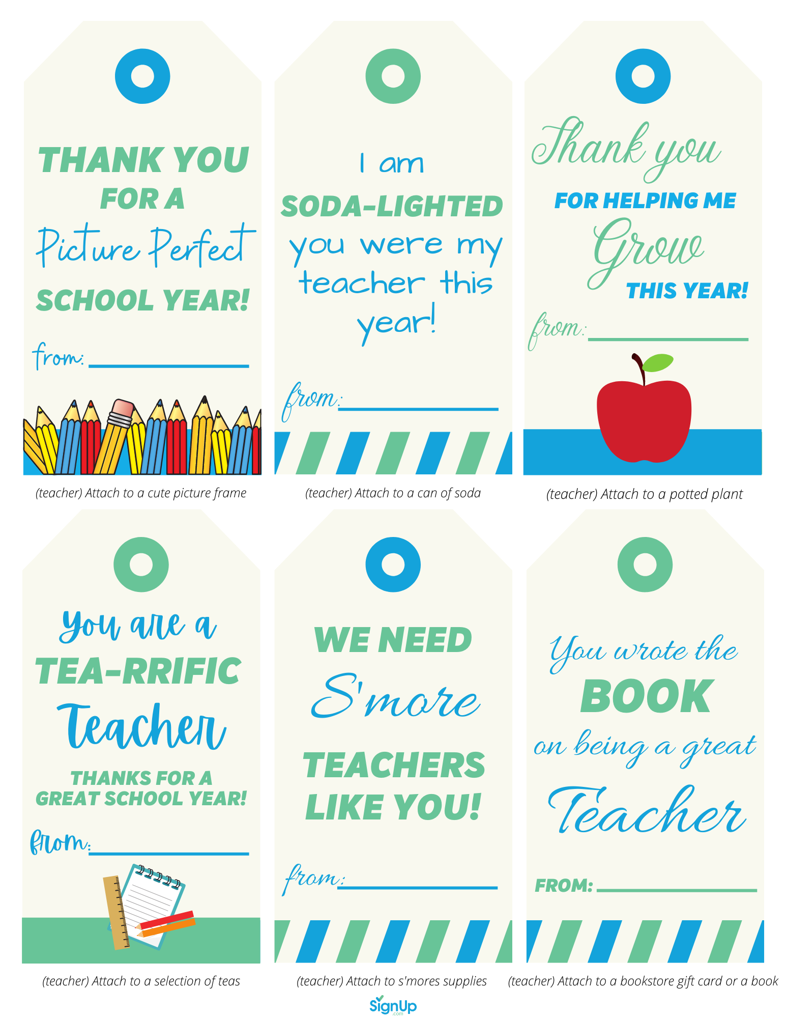 free teacher appreciation printables pdf