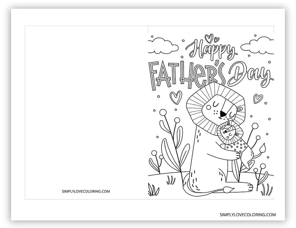 fathers day coloring cards