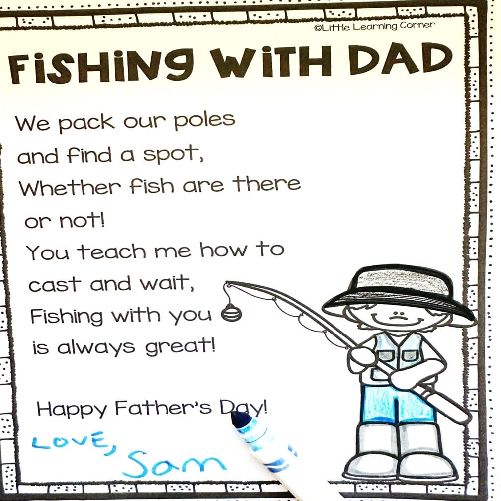 Father s Day Poems For Kids Free Handprint Keepsake Little Learning Corner Father s Day Poems For Kids Free Handprint Keepsake Little Learning Corner