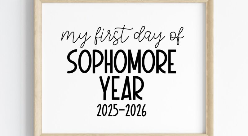 First Day Of Sophomore Year 2025 2026 First Day Of 10th Grade Sign Printable First Day Of School Sign first Day Of School Class Of 2028 Etsy